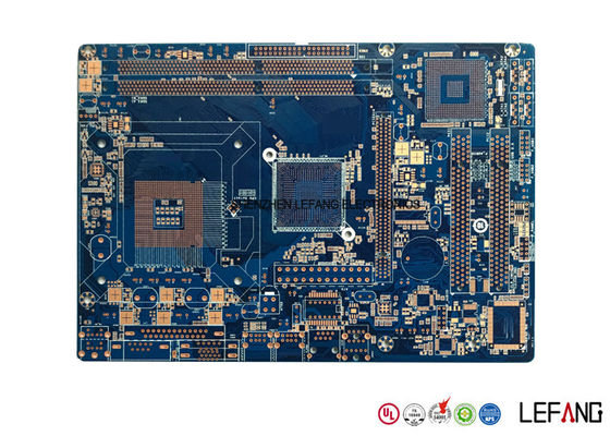 4 Layer Blue PCB Board , Roger PCB Board For Communication Electronics