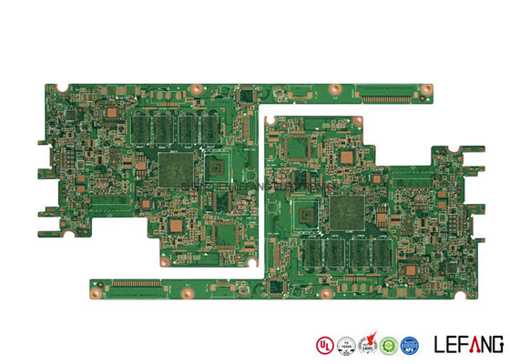 6 Layer FR4 Printed Circuit Board With Green Solder OSP OEM / ODM Available