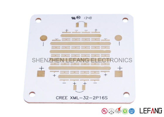 Copper Base Single Sided PCB 1 Layer Round Led Circuit Board White Solder Mask
