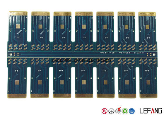 Fr4 Blue Solder Optical PCB Circuit Board For Communication Module 1.6 MM