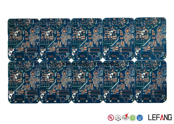 Multilayer High TG170 PCB Blue Solder Printed Circuit Board For GPS Displayer