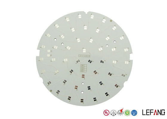 Aluminum Based LED Copper Clad PCB Board White Solder Mask For SMD 2835 5730