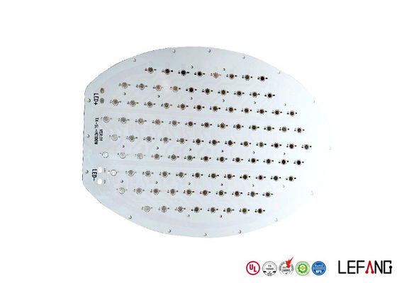 Lead Free HASL LED PCB Circuit Board 1 Layer White Solder Mask For LED Bulb