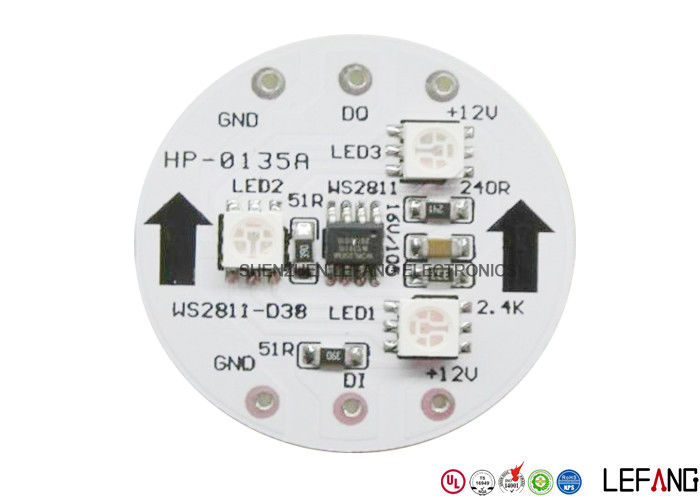 professional 2 layer led pcb board aluminum pcb circular white
