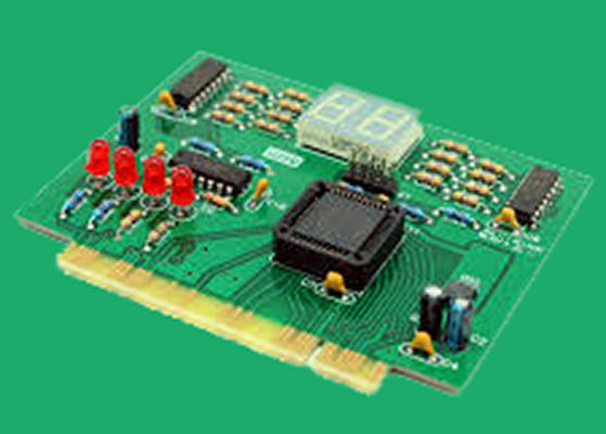 ส่วนประกอบบอร์ด PCB OEM แผงวงจรอิเล็กทรอนิกส์ 0.10 มม. สีเขียว