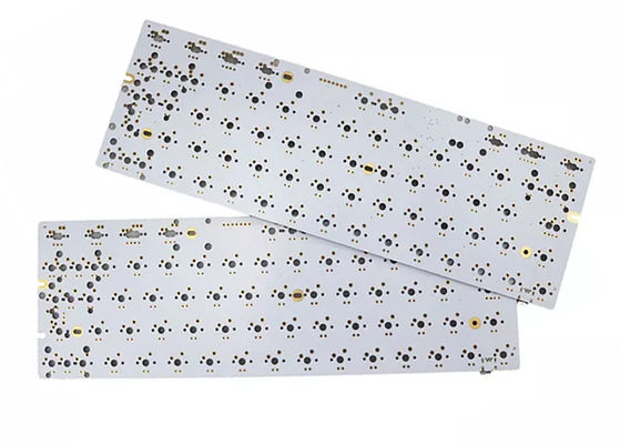Custom 0.1mm Line Spacing PCB Keyboard met witte silkscreen printing