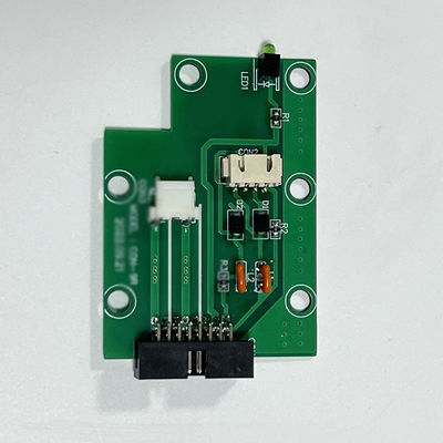 0.2mm ホールPCB回路板組 白いシルクスクリーンHASL表面処理