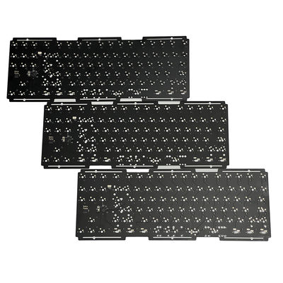 لوحة مفاتيح بطاقة الدوائر المطبوعة المخصصة مع الحفرة الحد الأدنى 0.2mm الحد الأدنى لخط الفاصل 0.1mm مواد FR4
