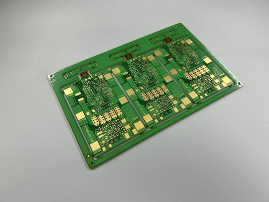 0.2mm Rigid Flex PCB Manufacturing Dengan ENIG Surface Finish Yellow Solder Mask
