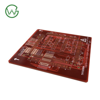 Κόκκινο HDI PCB Κατασκευή 4-20 στρώμα αριθμός 0,2-3,2 mm πάχος πλάκας