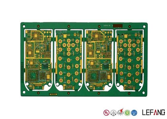 ENIG Surface Multilayer PCB Board 6 Layers FR - 4 Base Material Dielectric