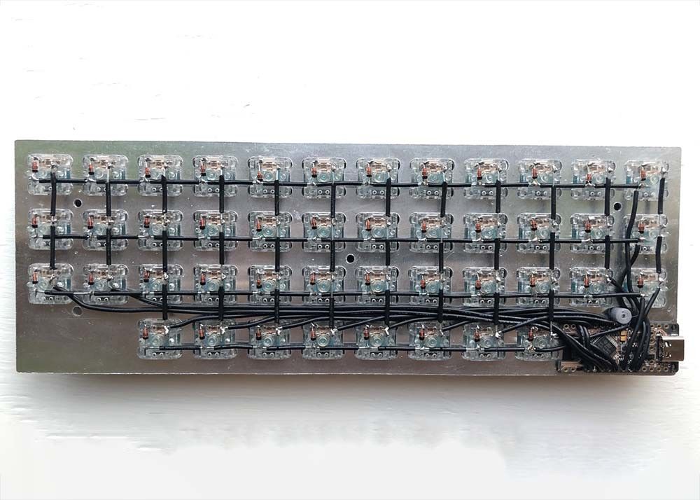 10.0mm Custom Keyboard PCB Hoz Multilayer PCB Assembly Matt Green