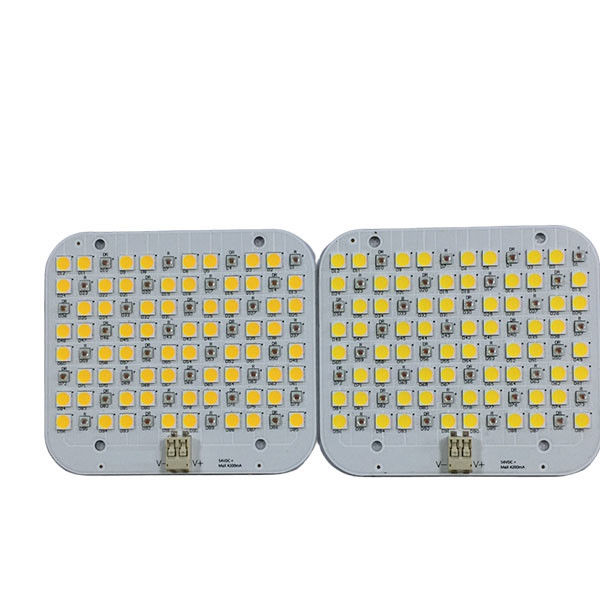 Yellow Silk Screen Aluminum LED PCB with HASL Lf Surface Finishes