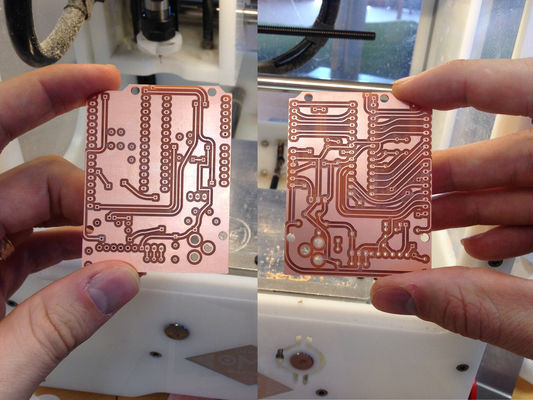 Fabbricazione di circuiti stampati PCB in ceramica 236mil Circuito PCB LED da 0,4 mm