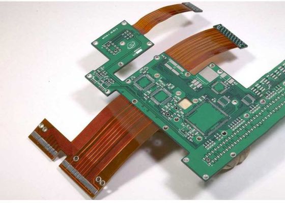 0.075mm مرنة PCB لوحة دوائر كهربائية OSP 4 طبقة فليكس ثنائي الفينيل متعدد الكلور الأخضر