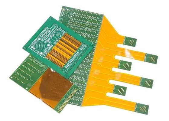 Placa de circuito PCB flexível de 0,075 mm OSP 4 camadas PCB flexível verde