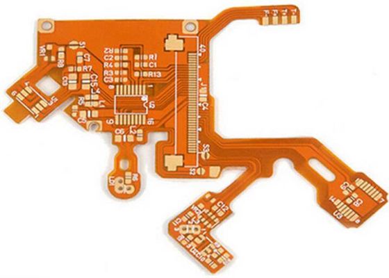 1.6mm Borda de circuito de PCB flexível espessa com configuração de 2 camadas Min. Tamanho do buraco 0,2mm
