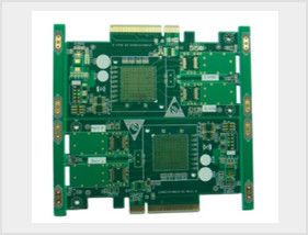 Carte de circuit imprimé Fr-5 Smt 0.20mm 6 services d'OEM de jaune de panneau de carte PCB de couche