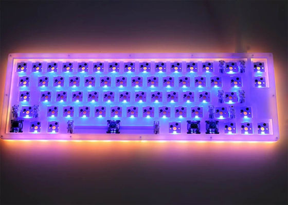 3-polige benutzerdefinierte Tastatur PCB RGB Kbd75v2 Hot-Swap-PCB Orange