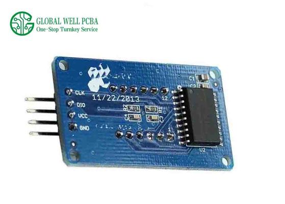 4mm Smt Printed Circuit Board Assembly Komponen Papan Sirkuit Led Biru