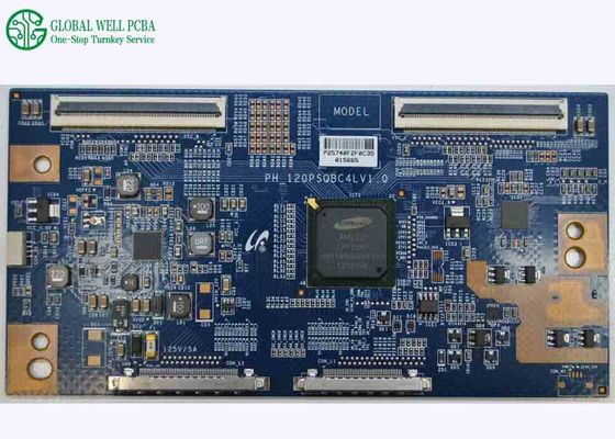 4mm Smt Printed Circuit Board Assembly Komponen Papan Sirkuit Led Biru