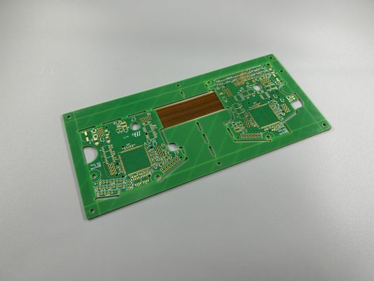 12 Lapisan Rigid Flexible PCB Membuat Dengan OSP Permukaan Finish Tembaga Ketebalan 1/2oz-5oz